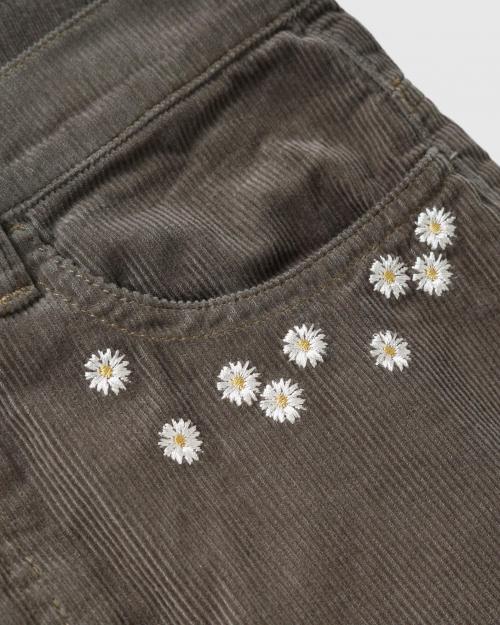 FLOWER CUT EMBROIDERY PANTS