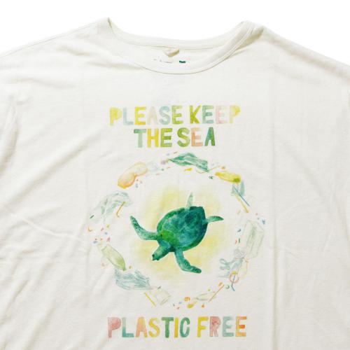PLASTIC FREE!<br>by GOHEMP ART CREW<br>HONEY TEE