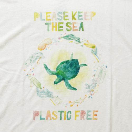 PLASTIC FREE!<br>by GOHEMP ART CREW<br>HONEY TEE